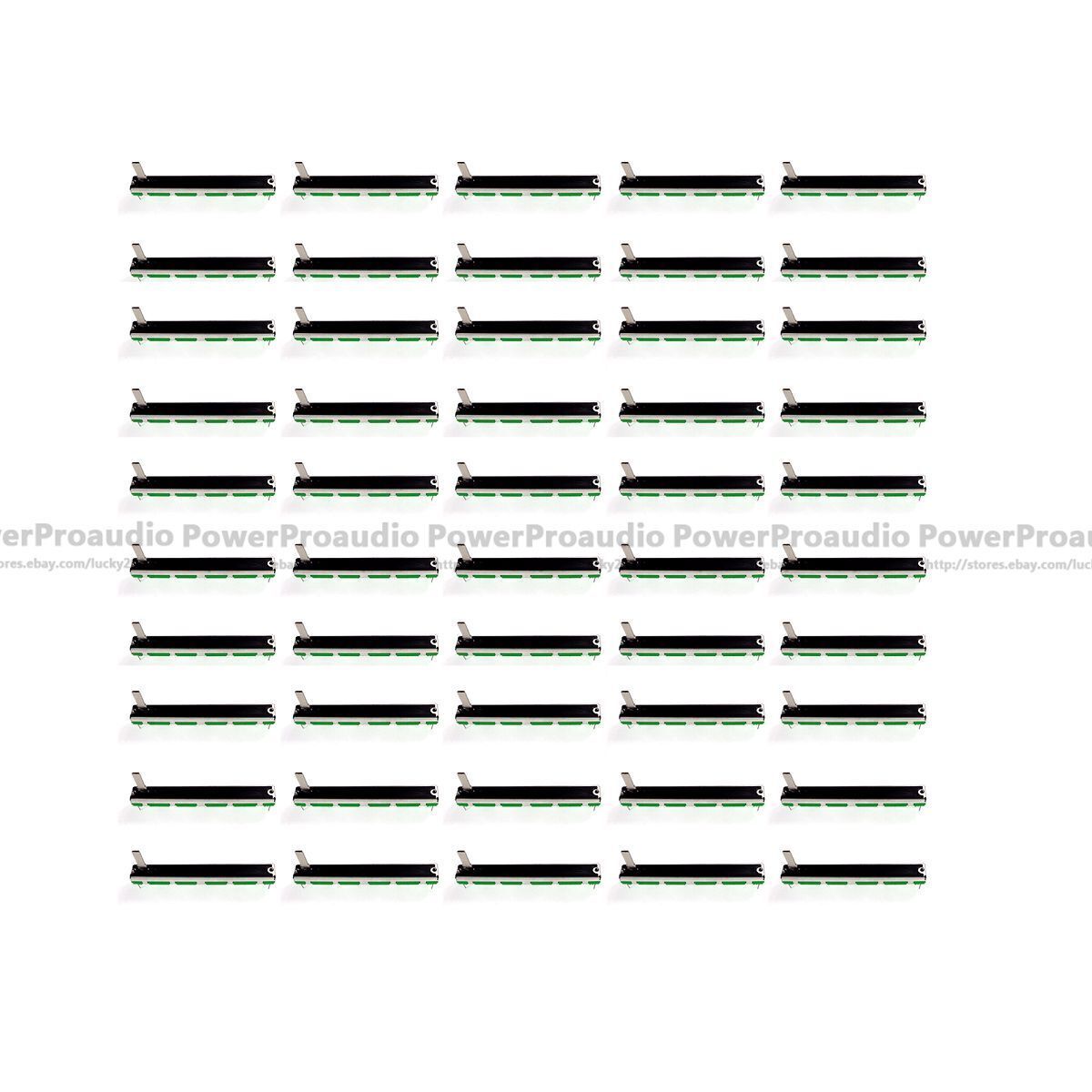 50pcs 7.5CM 75mm A50K dual channel mixer fader potentiometer A503 50K A50K
