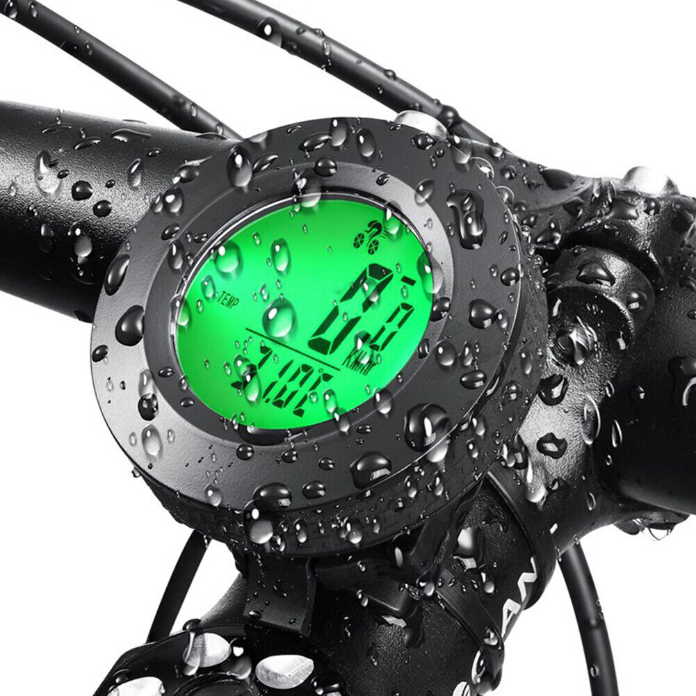 Bike Speedometer w/ Switchable Backlight Waterproof Road Bicycle Computer