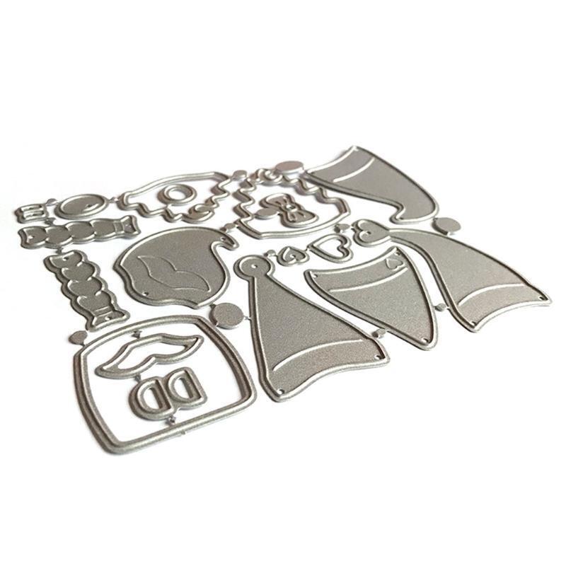 1 Set Scrapbooking Clear Stamps Embossing Carbon Steel Printing Cutting Die Mold