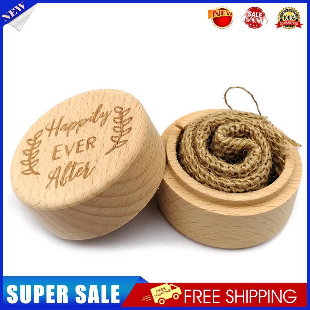 Rustic Wedding Wood Ring Box Holder Jewelry Customized Bearer Box (JM01536)