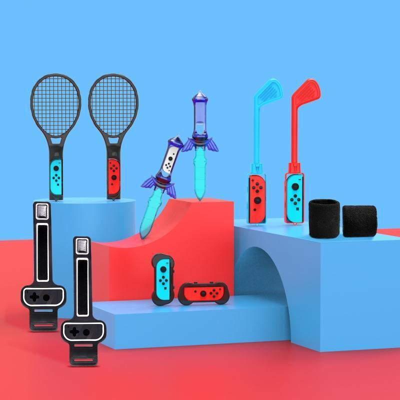 12-in-1 Game Somatosensory Sports Accessories Set Tennis Racket Golf Club Sword