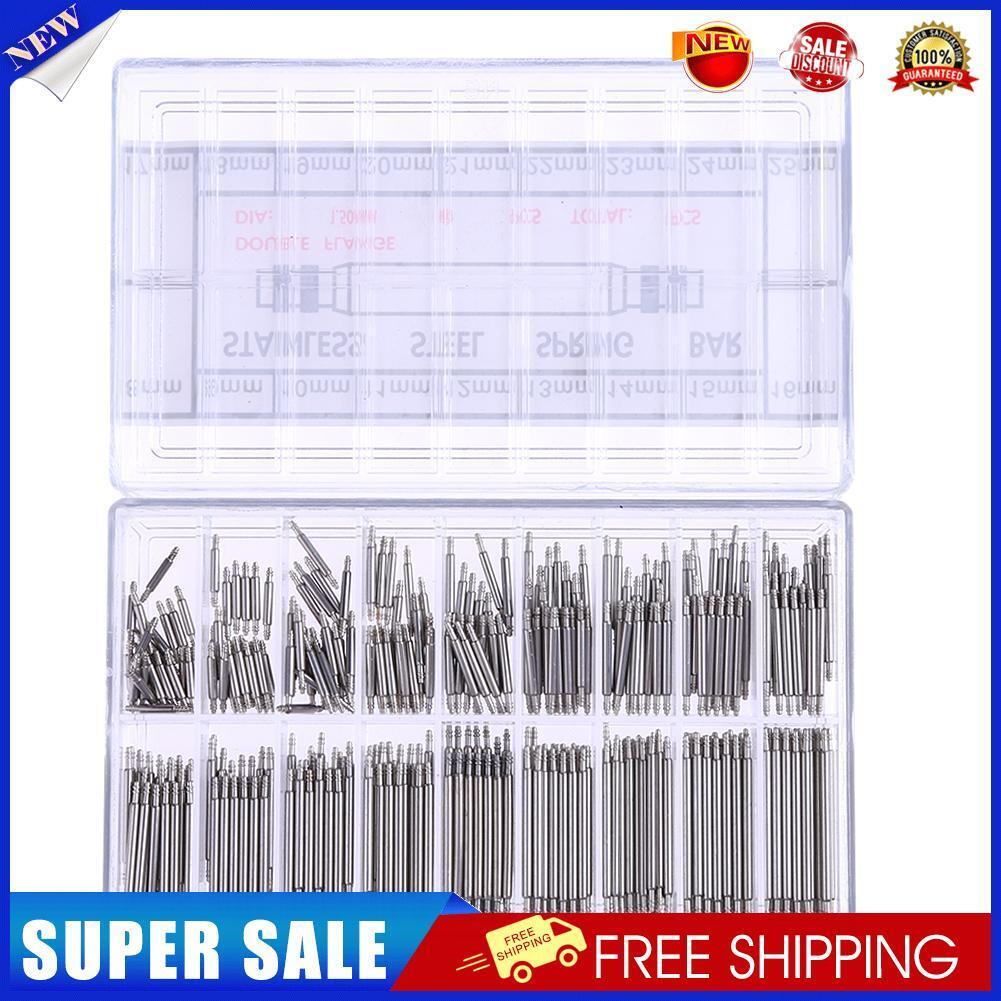 360pcs Watchmaker Watch Band Spring Bars Strap Link Pins Steel Repair Kit