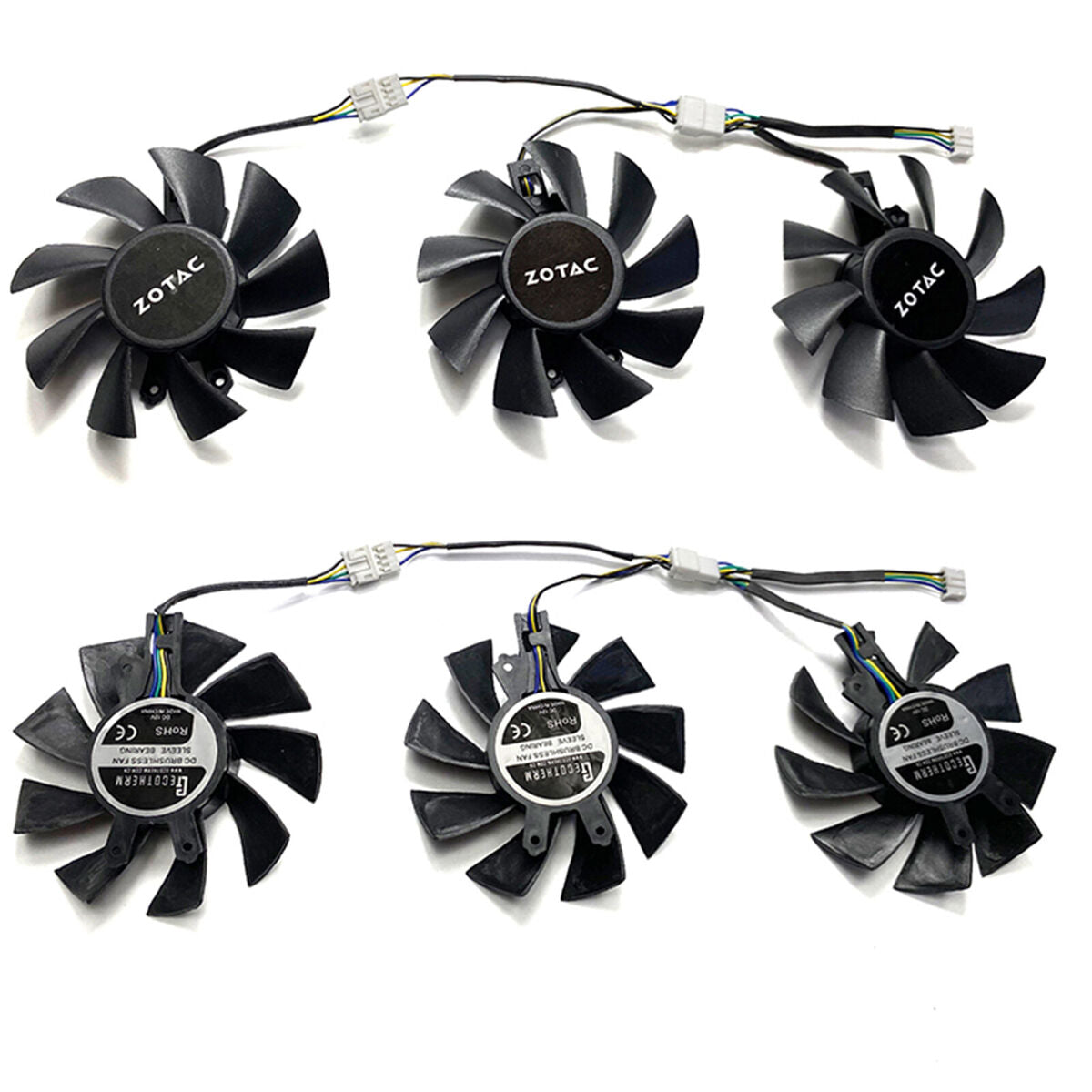 1Pair Of Cooling Fans for ZOTAC RTX3060 3060ti Thunderbolt GE PRO Graphics Card