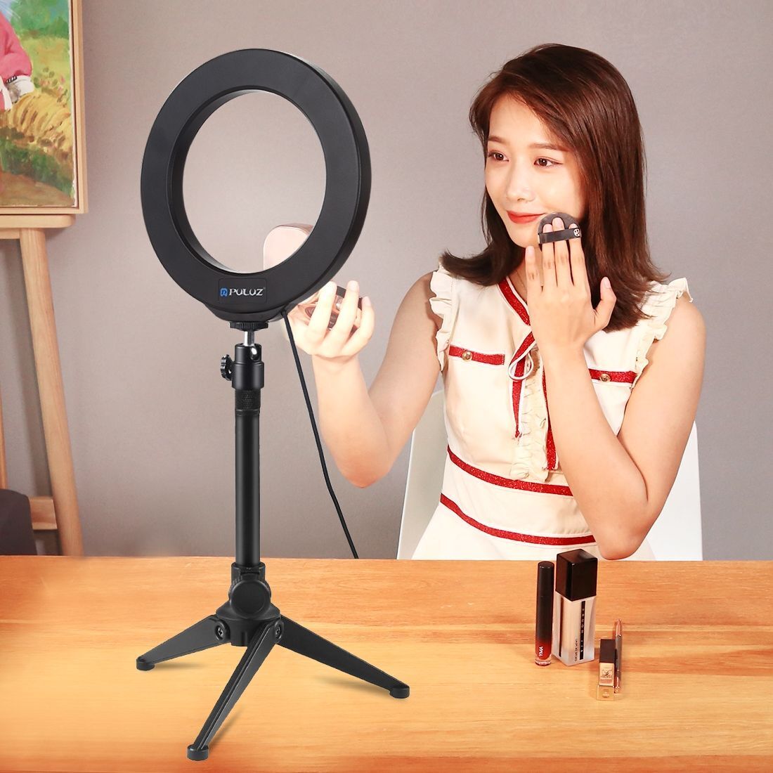LED Selfie Ring Light Video Light RGBW Tripod Stand For YouTube Tik Tok