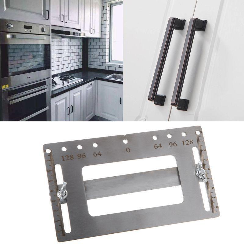Cabinet Door Handle Artifact Auxiliary Punch Locator Template Wood Drilling With