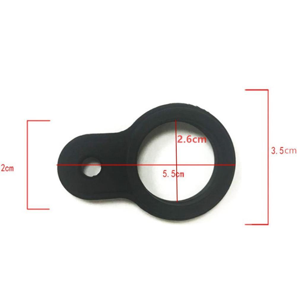 Silicone Kettle Buckle Outdoor Camp Water Bottle Holder Carabiner (Black)