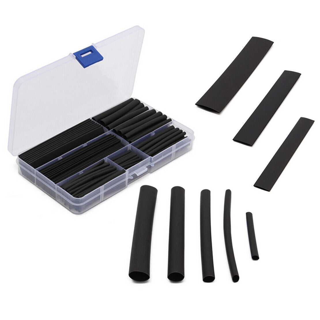 150Pcs Heat Shrink Tubing Shrinkable Tube 2:1 Wire Wrap Electrical Sleeve Kit