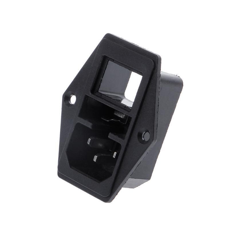 10A 250V Inlet Module Plug Fuse Switch Male Power Socket 3 Pin On/Off