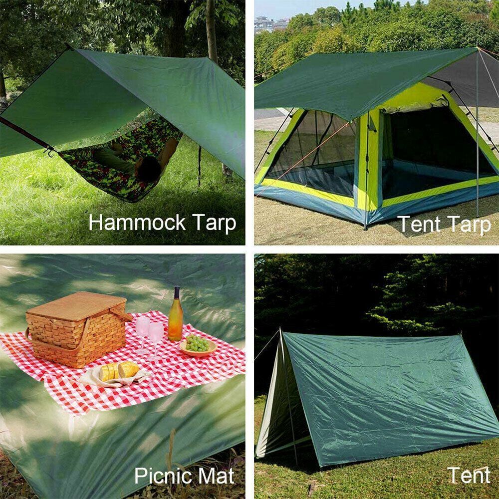 Waterproof Awning Shade Rain Sun Shade Shelter Camping Tent Tarp Fly Tent Tarp