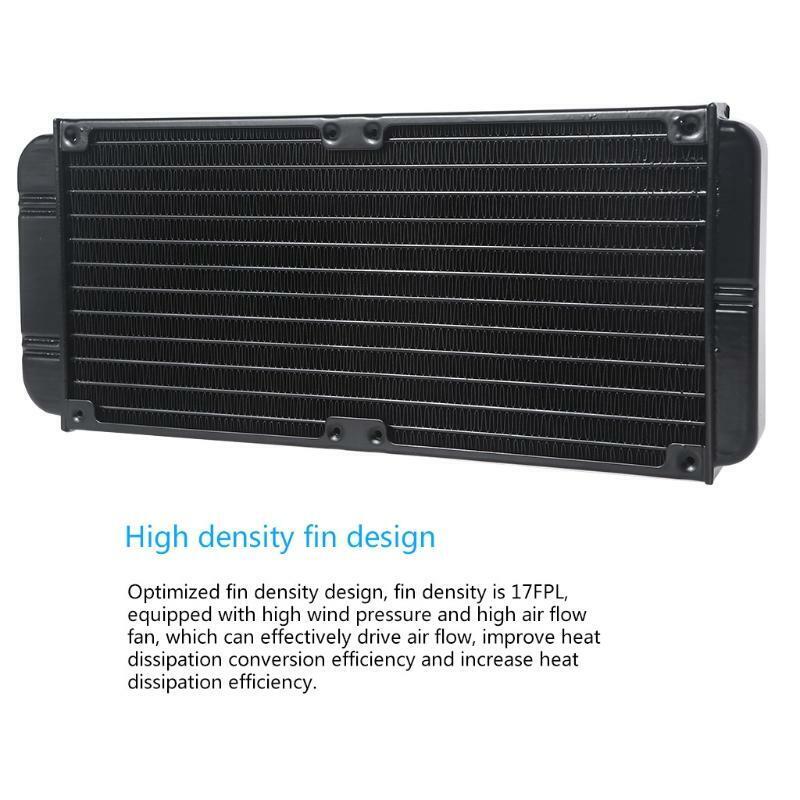 9.4512 Tube Computer Water Cooling Radiator G1/4 Female Thread Heat Dissipation