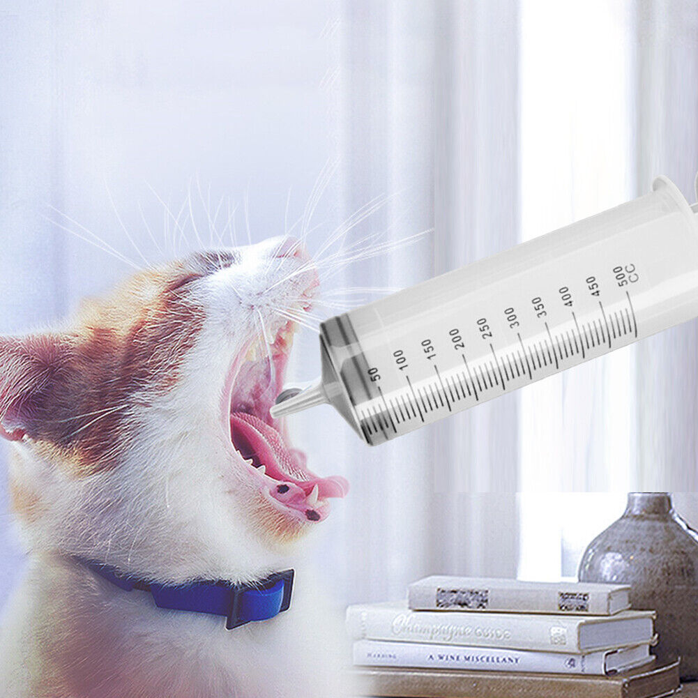 500ml Pet Animal Feeding Syringe Pill Dispenser Medicine Milk Feeder Tool