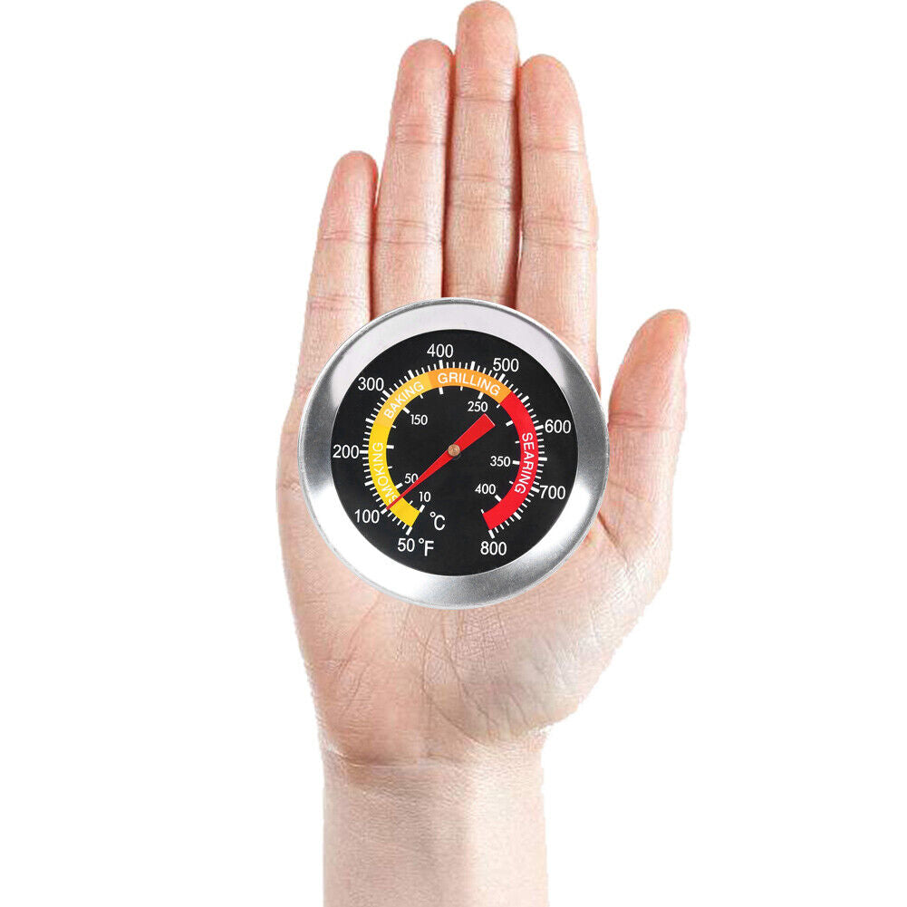 BBQ Barbecue Thermometer Dial Display Oven Grill Rotisserie Food Temp Gauge