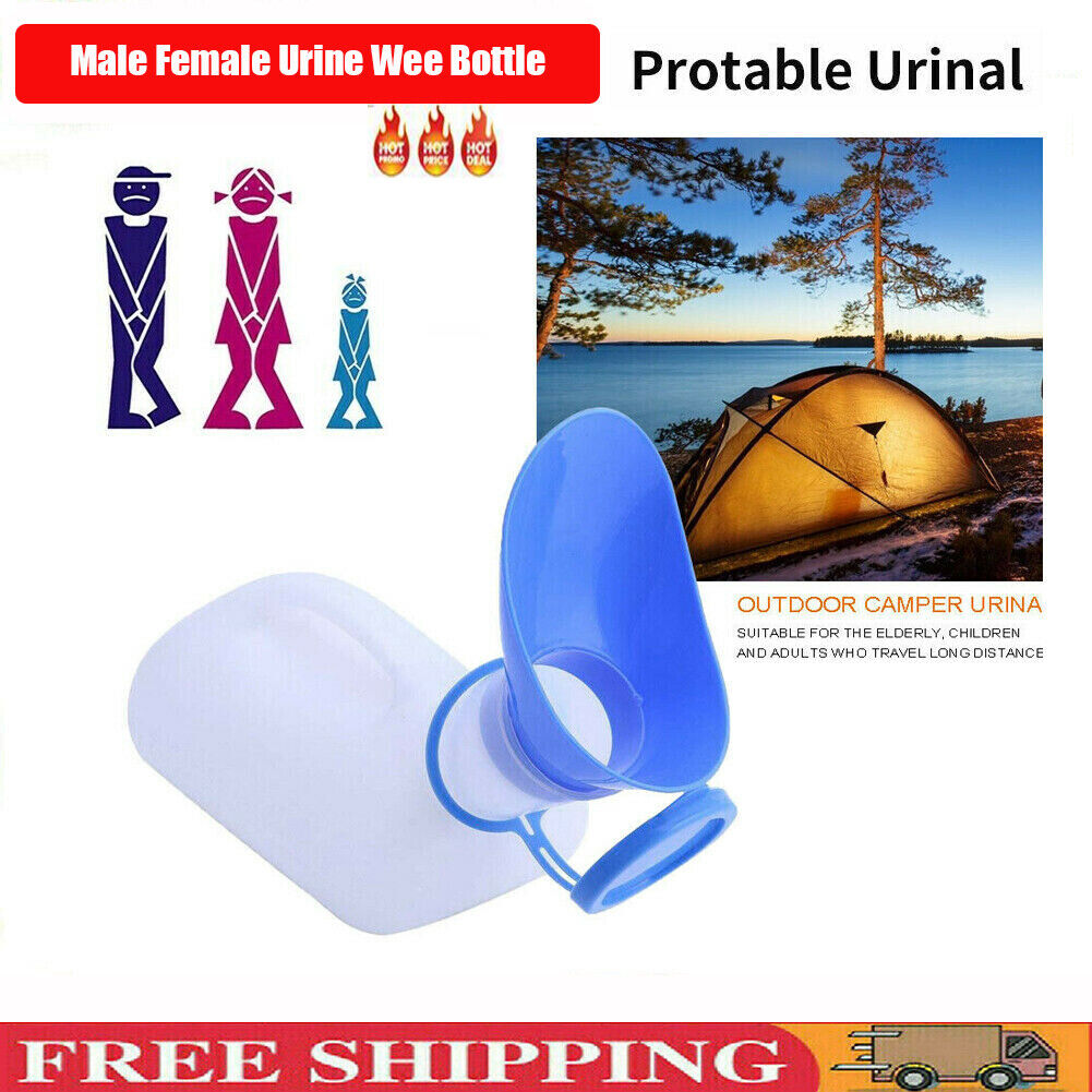 Male Female Urine Wee Bottle Portable Urina-l Camping Travel Car Toilet Newly