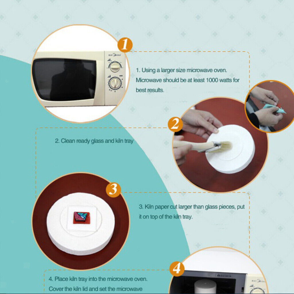 7Pcs Quality Microwave Kiln Kit For DIY Fusing  Kiln Jewelry set of diy