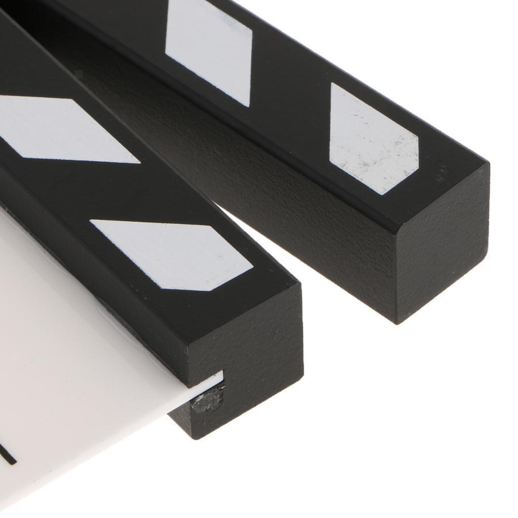 Acrylic Movie Props Film Making Clap Board Director Clapboard Black White