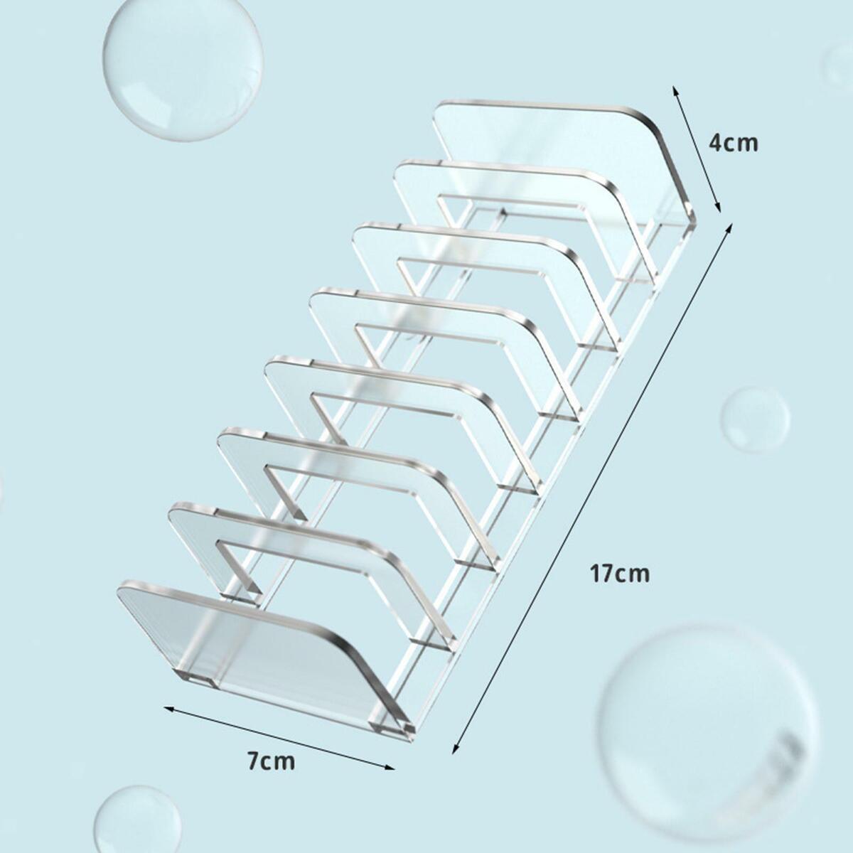 Cosmetic Storage Organizer  Compact Vertical Acrylic for Cabinets