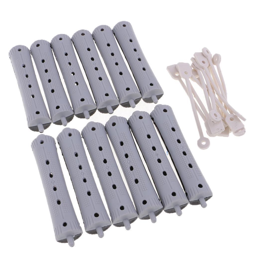 60 Packs Non-Slip Perming Rods Waves  Rollers Curlers Styling 7cm+9cm
