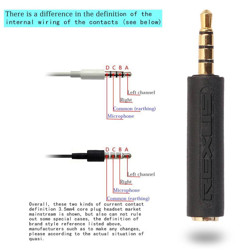 2cps Earphone Converter Adapter convert OMTP to CTIA or CTIA to OMTP 3.5mm