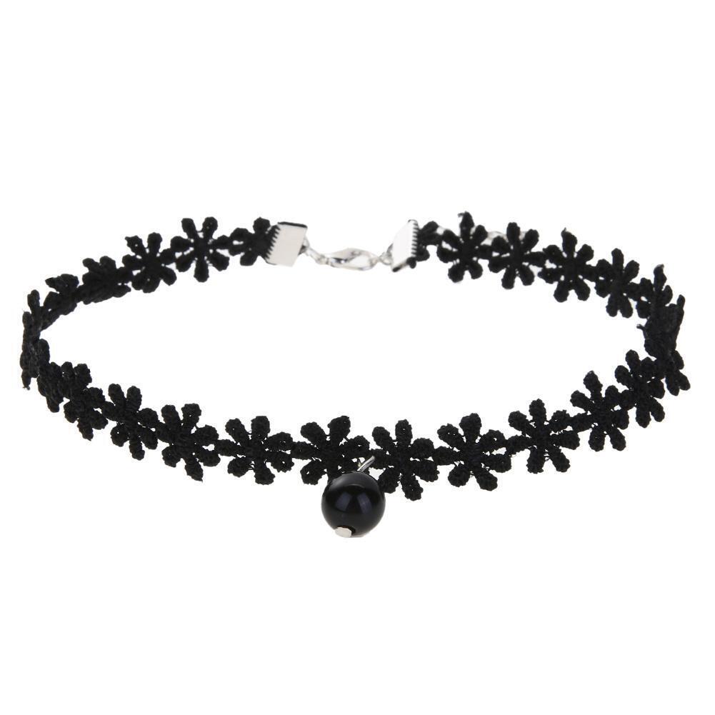 Fashion Girl Clavicle Short Necklace Lace Neck Rope(Multiple/5 Piece Sets)