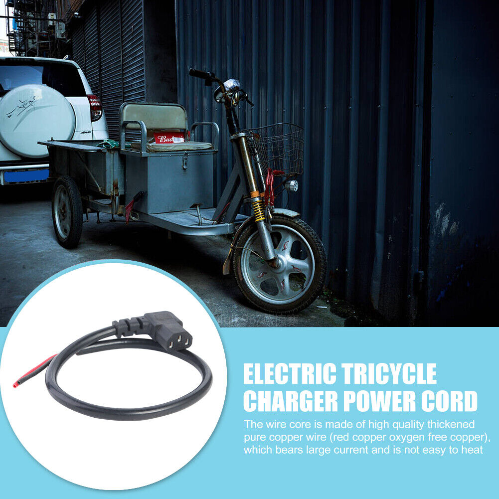 Electric Bike Charging Plug Copper Core Cable Wire Connector Accessories