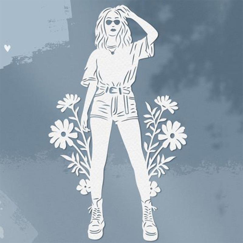 Flower Girl Metal Cutting Die Stencil DIY Scrapbooking Album Paper Card Template