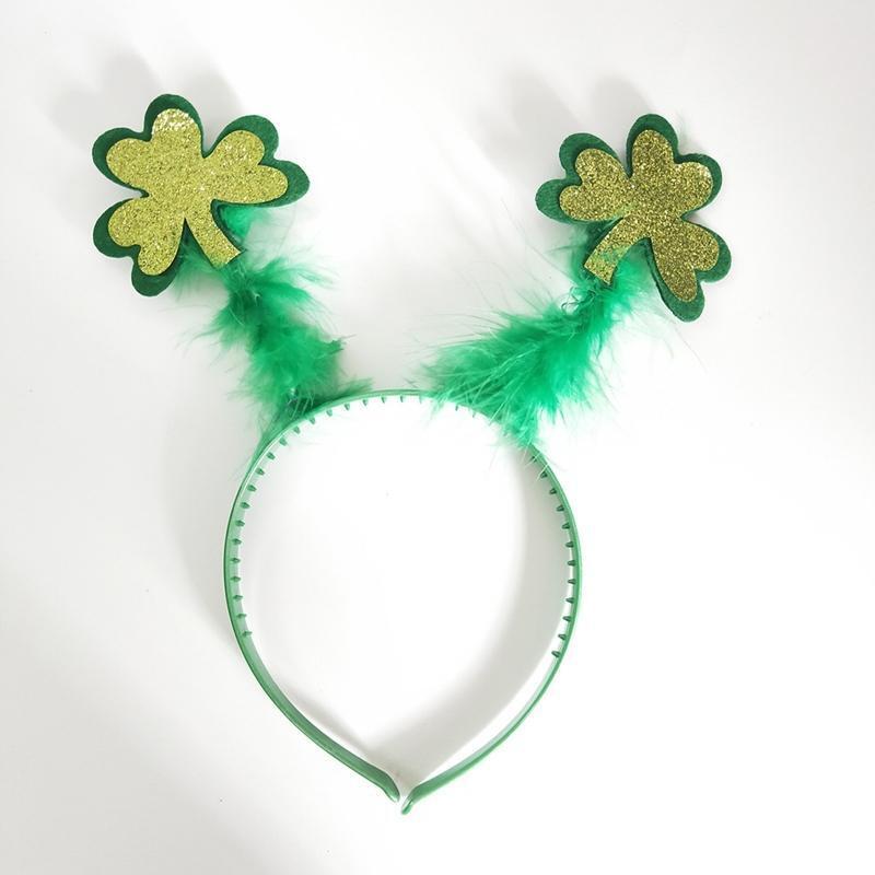 Saint Patrick's Day Costume Accessory Set Include Shamrock Glasses Headbands