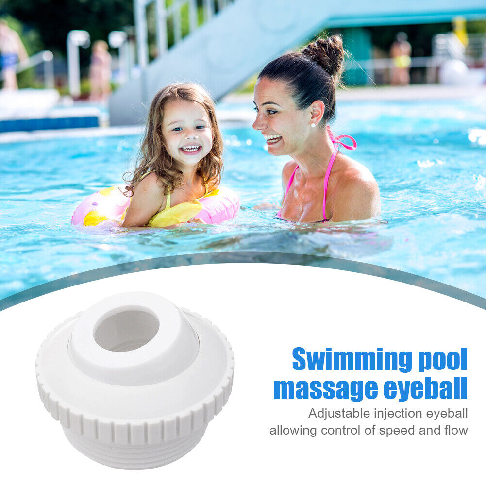 Swimming Pool Spa Return Jet Eyeball Massage Nozzle Bathtub Pipe Connector
