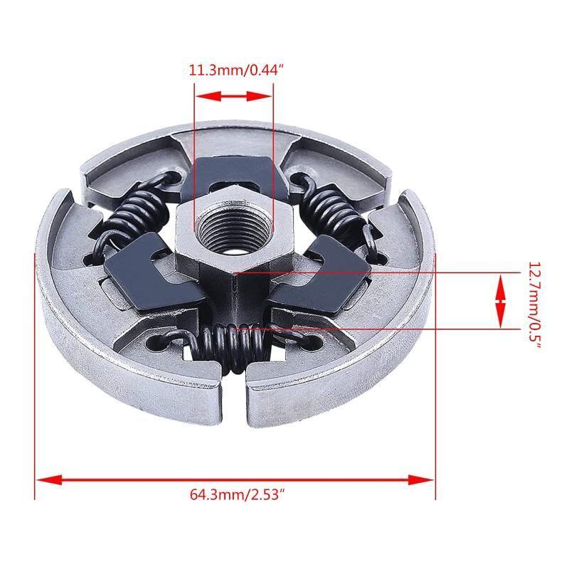 Upgraded Sprocket Clutch Drum 3/8-7T Needle Bearing Kit with E-Clip Worm Gear