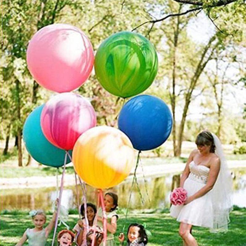 10pcs 36 Inch Giant Balloon Round Inflable Latex Jumbo Thick Balloons Wedding