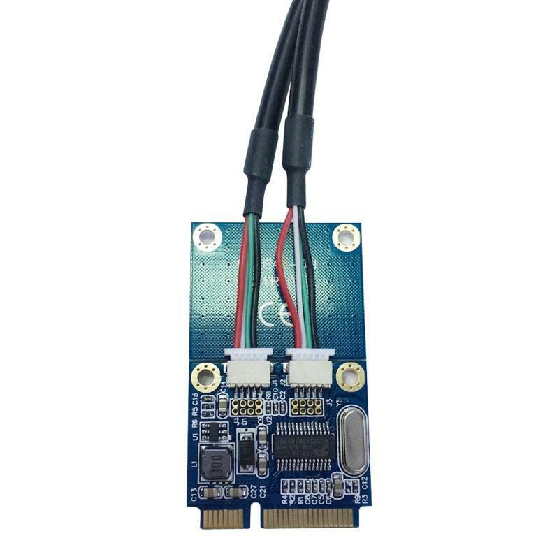 MINI PCI-Express To 2-Port USB2.0 5Pin Converter Extender Card Laptops Expansion