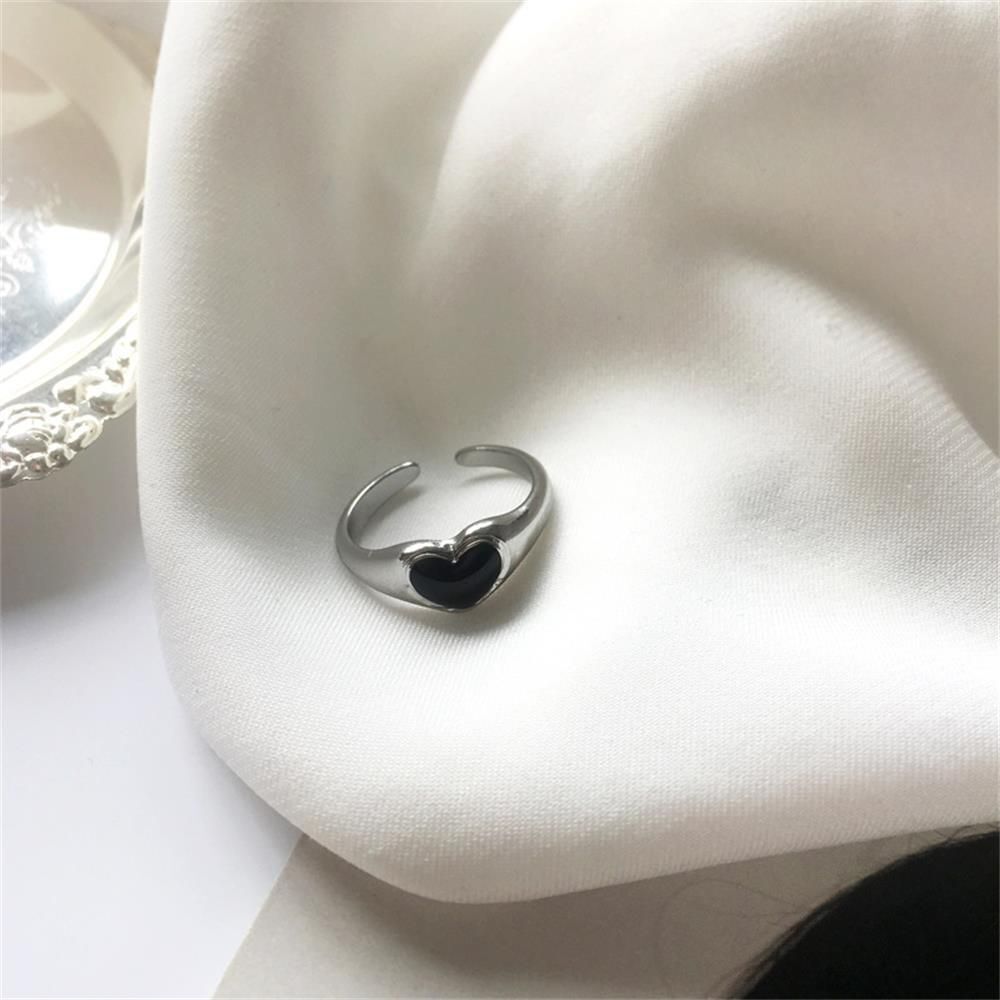 Gift for Women Girl Love Ring Opening Design Ring Index Finger Rings Heart Ring
