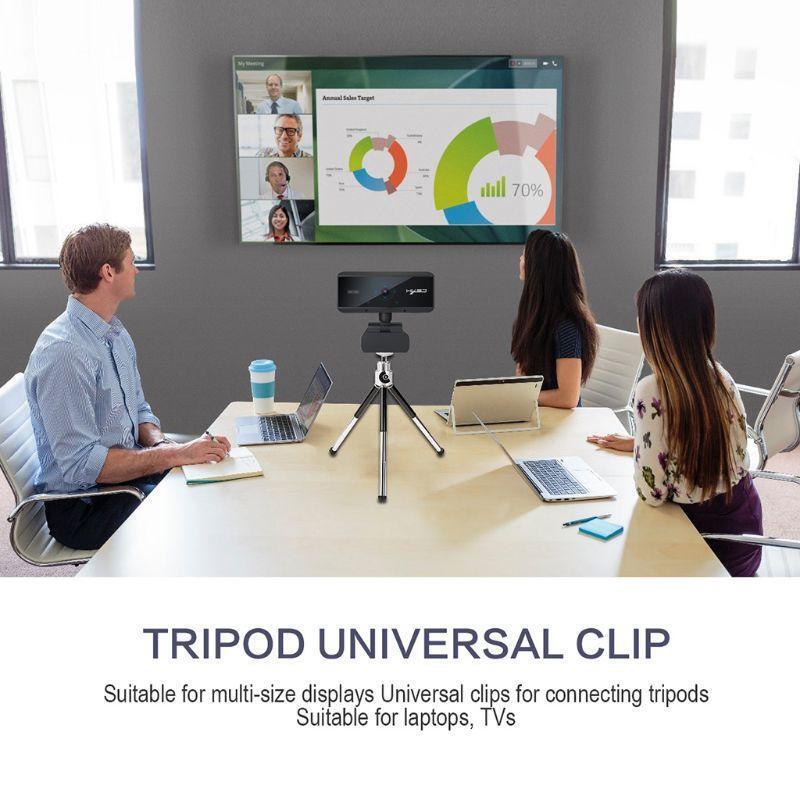 1080P 2Million Webcam with Microphone,Fast Auto Focus for Video Calling meeting