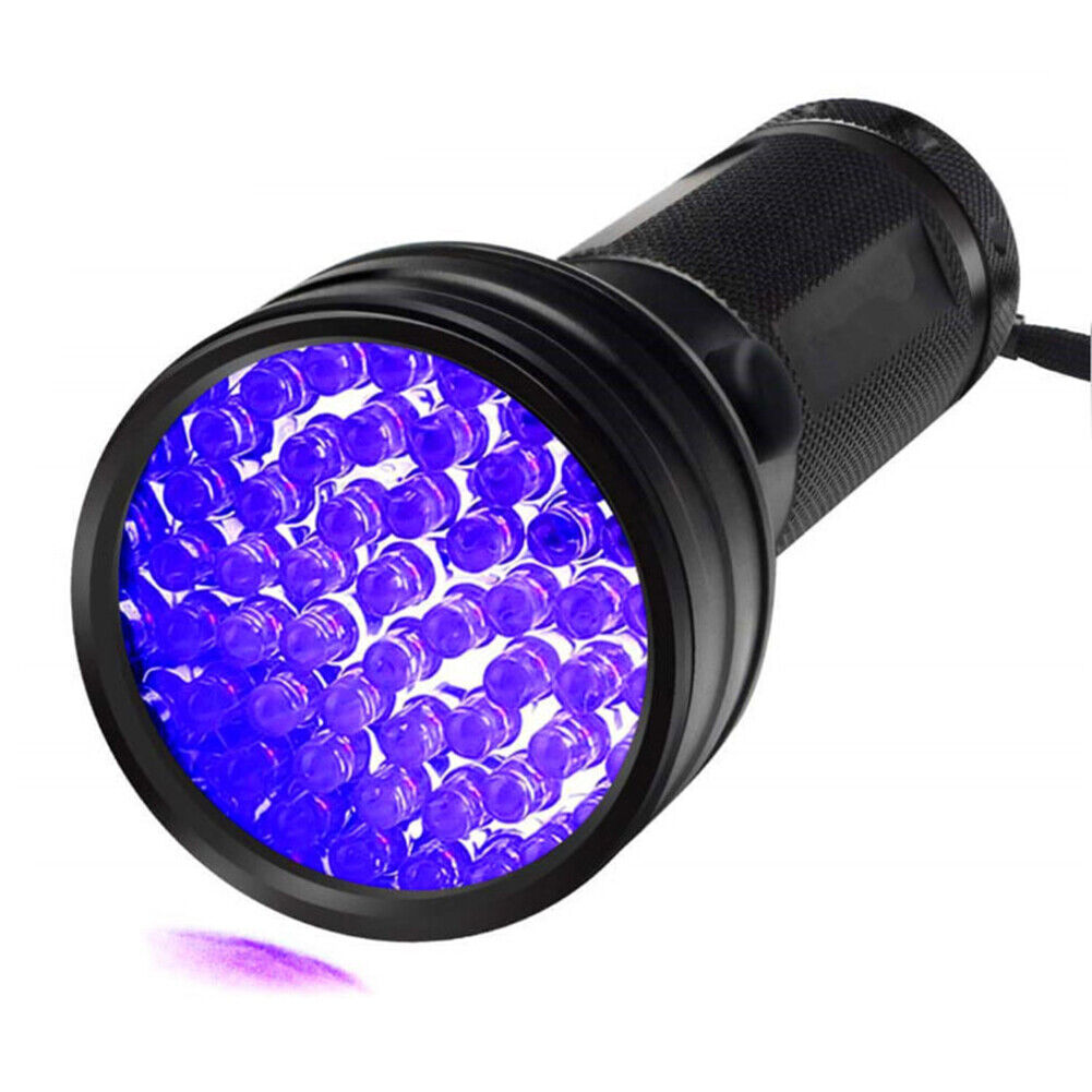 Ultraviolet Torch Waterproof 395-400nm 51 LED UV Detection Flashlight Lamp
