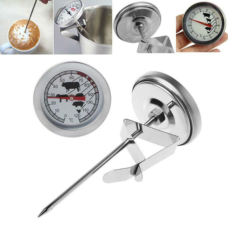 1Pcs Stainless steel BBQ Grill Meat Thermometer Dial Gauge Cooking Food Probe w
