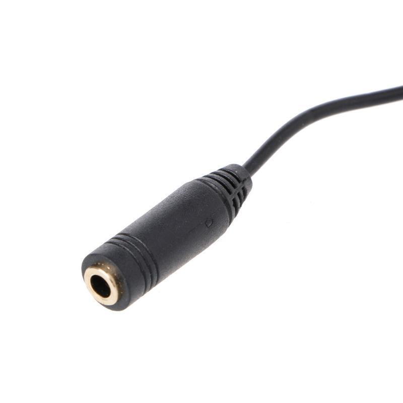 3.5mm Male To Female 3-Pole Plug Jack Stereo Audio Aux Cable With Volume Control