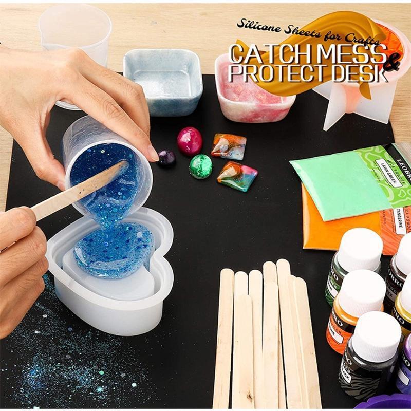 3 Pcs/Set Waterproof Silicone Placemat Heat Insulation Table Mat Protector Pad