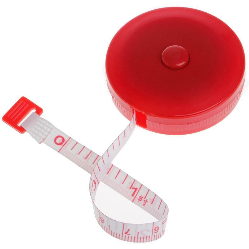 Retractable Ruler Tape Measure 60 inch 1.5m For Sewing Cloth Dieting Tailor