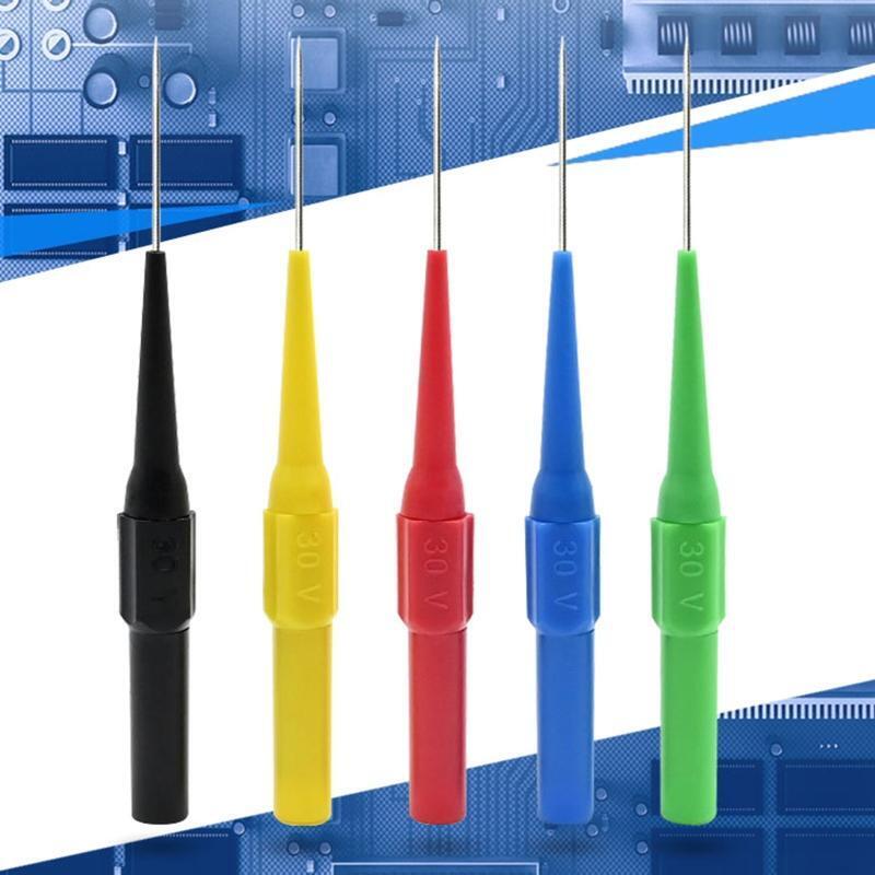 0.7mm Test Probe Pins Insulation Wire Piercing Needle Stainless Steel Back Probe