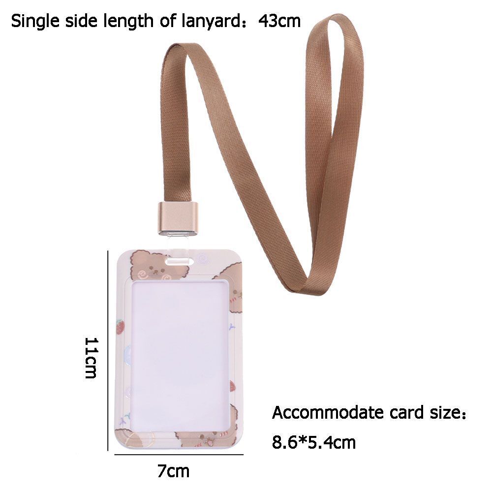 Cute Bus Card Case Bank Card Holder Identity Badge Cover ID Credit Holder