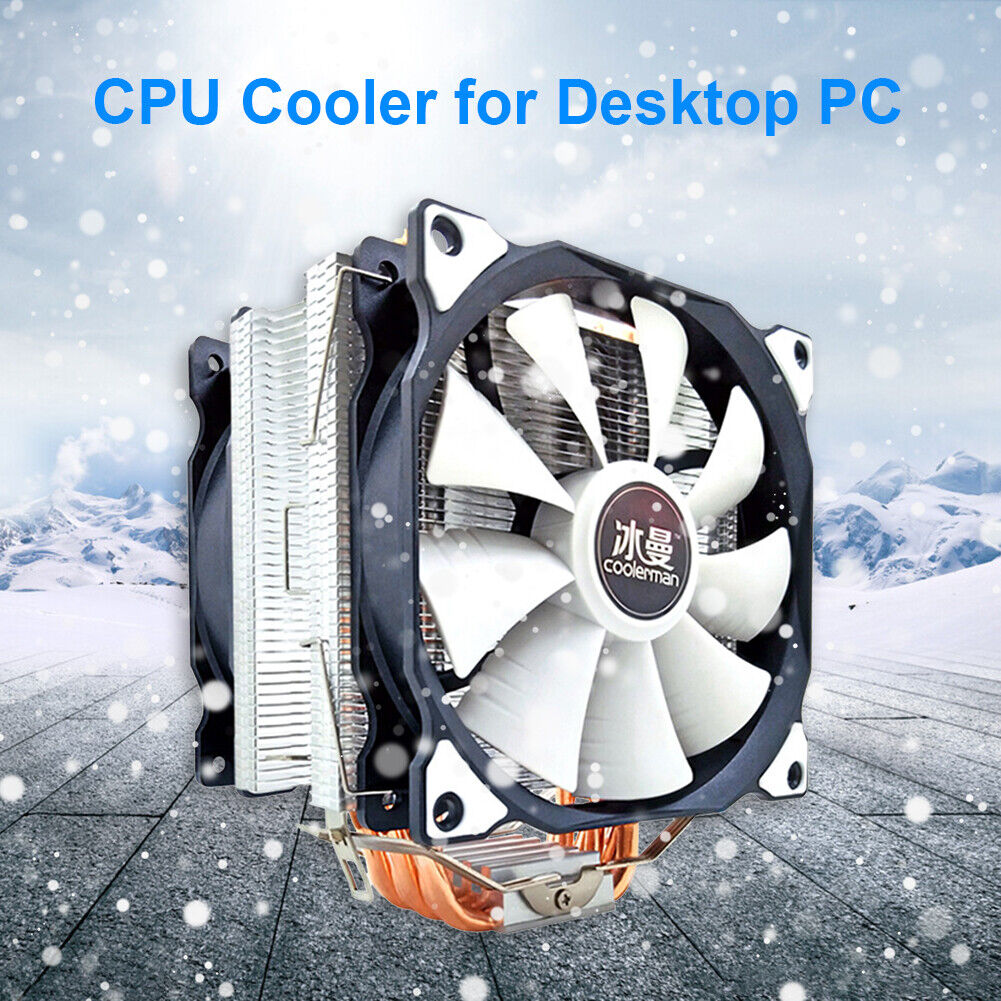 SNOWMAN MT6 12cm CPU Cooler Fan 6 Heat Pipes 4 Pin Heatsink (Dual Fan)