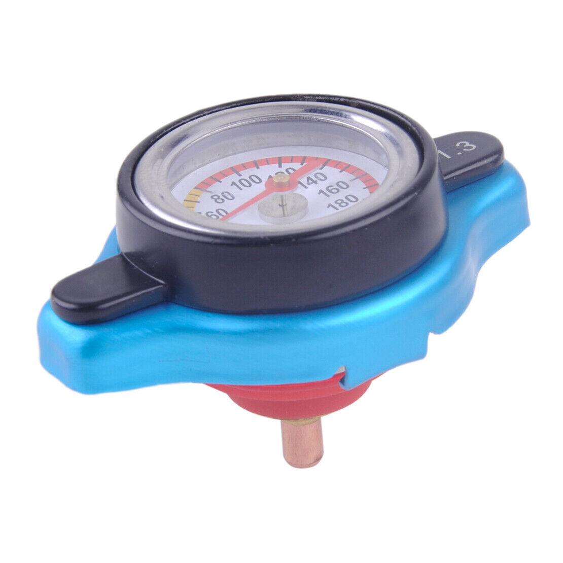 Car Thermostatic Gauge Radiator Cap Cover 1.3 bar Head Water Temp Meter Li