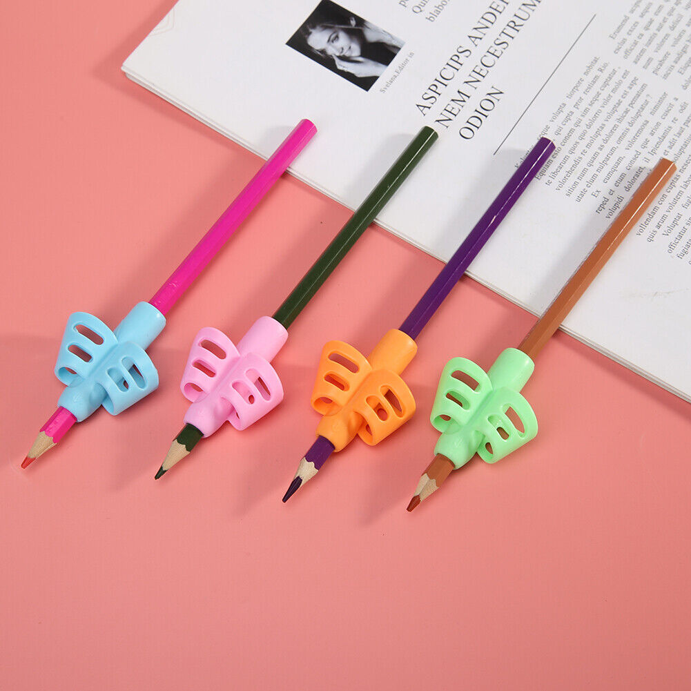 4pcs Hollowed Kids Writing Pencil Holder Pen Grip Posture Correction Tools