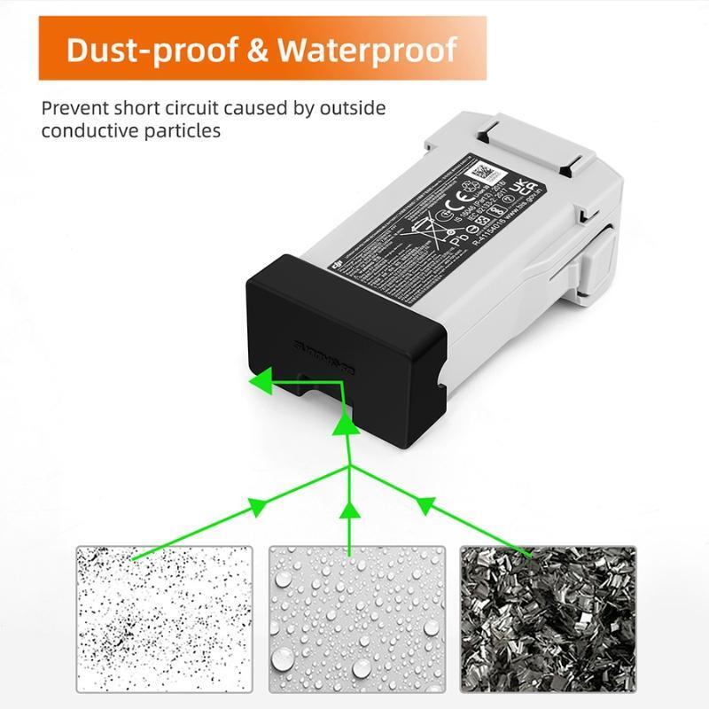 3pcs Battery Dust Cover Protector Silicone Dust-Proof Cap for Mini3 Pro Drone