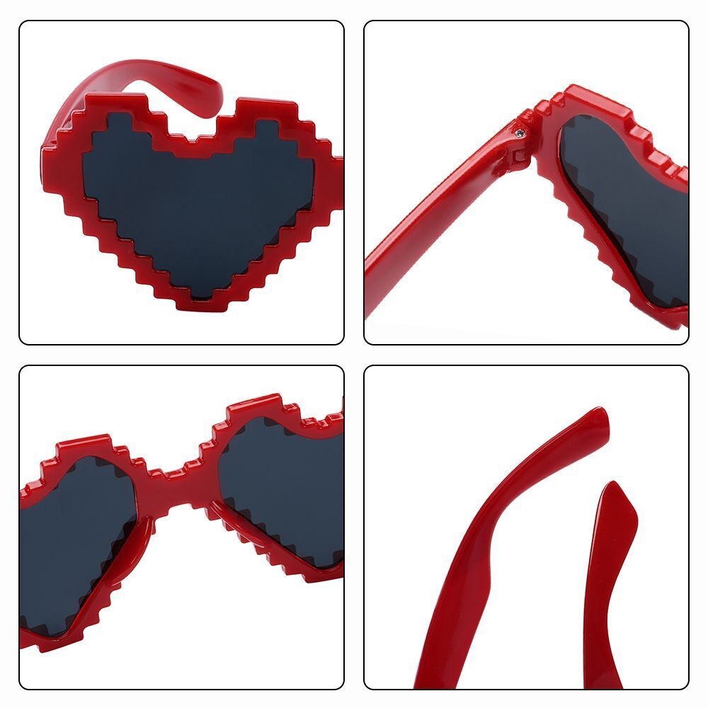 Eyewear Heart Sunglasses Heart Glasses Thug Life Sunglasses Mosaic Sunglasses