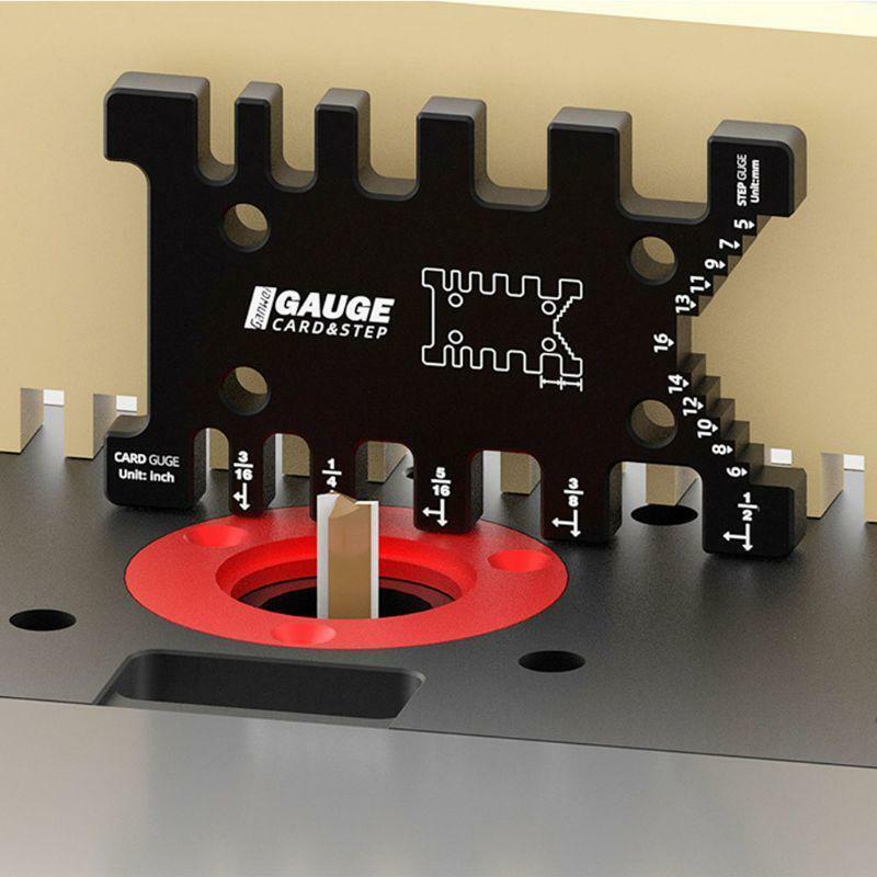 High Precision Tenon Caliper Meter Card Metric Imperial Carpentry Router Saw New