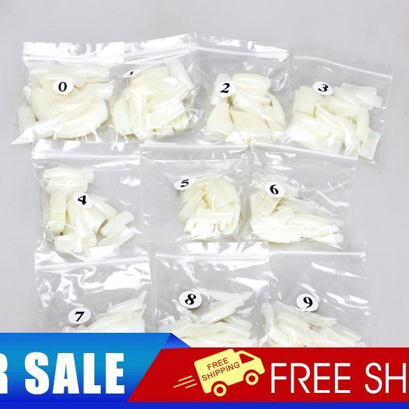 500pcs Nude White False Nail Art Design Tips French Acrylic UV Salon Design