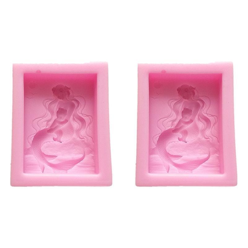 Soap Mold Mermaid Shaped Silicone Material Fondant Mould Baking Chocolate Molds