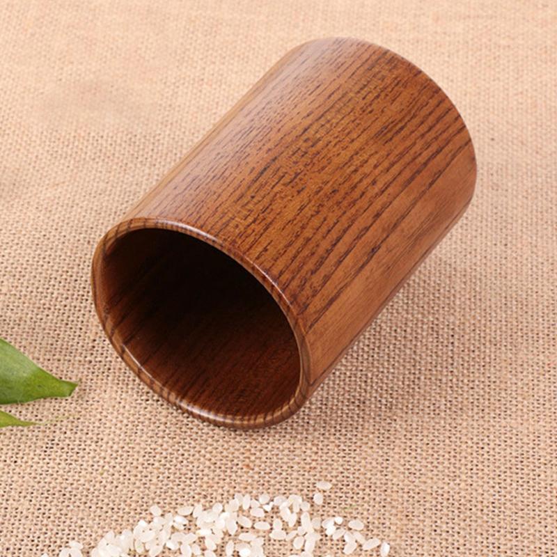 Multipurpose Wooden Round Pen Holder Chopsticks Organizer Eco-Friendly Utensil