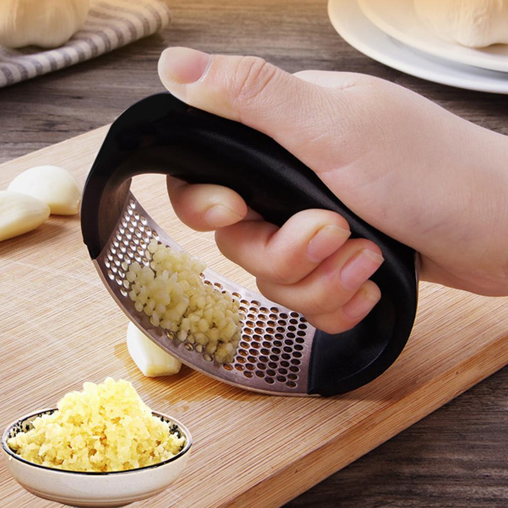 Multi-function Manual Stainless Steel Garlic Presses Grinder Slicer Cutter