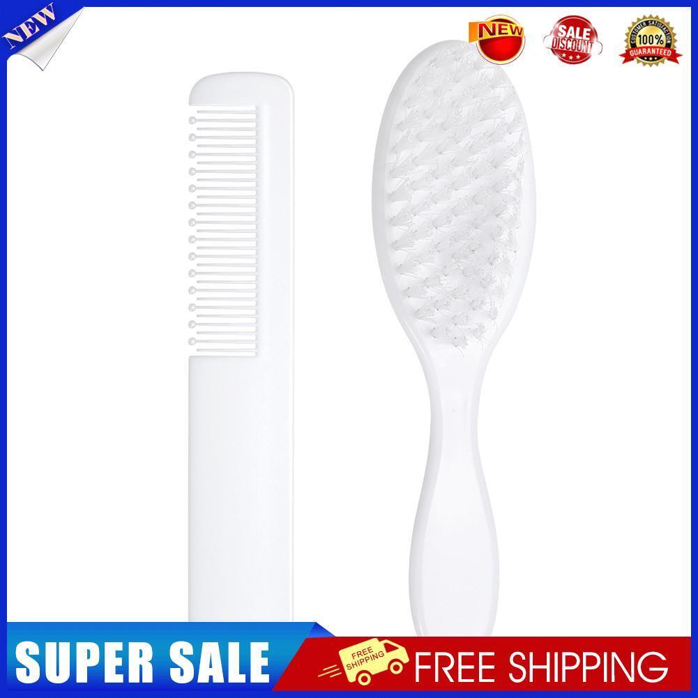ABS Newborn Baby Hair Brush Soft Infant Comb Head Scalp Massager Tool Set